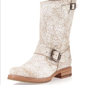 Rare White Frye Veronica Slouch Boots